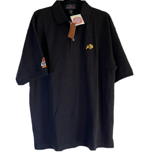 NWT Colorado Buffaloes Polo Antigua Men's Size Medium Black Short Sleeve Shirt